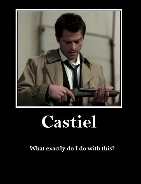 Misha Collins As Castiel Shows No Emotions Funniest Character On The Show Supernatural