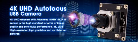 Elp 4k Autofocus Hd Webcam Uvc Imx415 Color Cmos 30fps Mini Usb Camera Module 4k For Windows