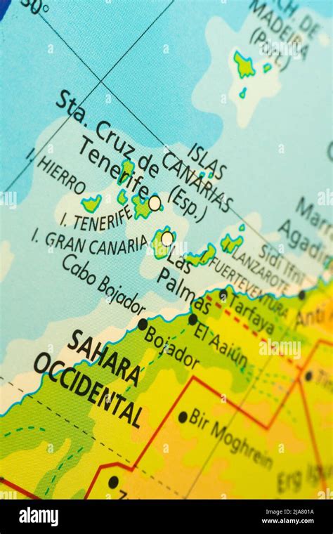 Tenerife Mapa De Ubicación Fotografías E Imágenes De Alta Resolución