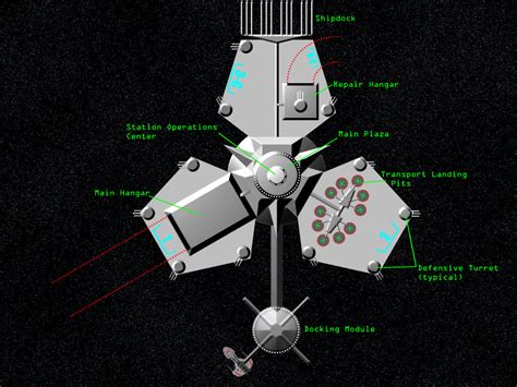 Starships D6 Bastion Class Deep Space Station