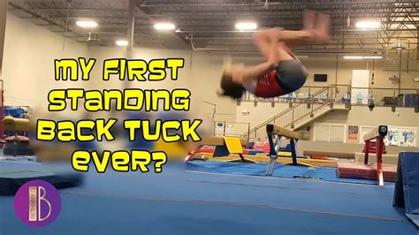 Back Handsprings And My First Standing Back Tuck Gymnastics With Bethany G Youtube