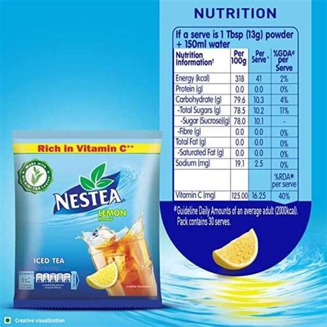 Nestea Instant Iced Tea Lemon Flavour 400g Pouch Bansal Food