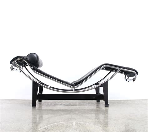 Instead le corbusier's modernist approach chose to show all aspects of the frame. LC4 chaise longue lounge chair by Le Corbusier & Charlotte Perriand for Cassina, 1980s | #63098