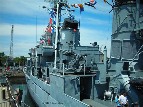 Photo View Of Port Side Amidships Of Museum Ship Uss Cassin Young