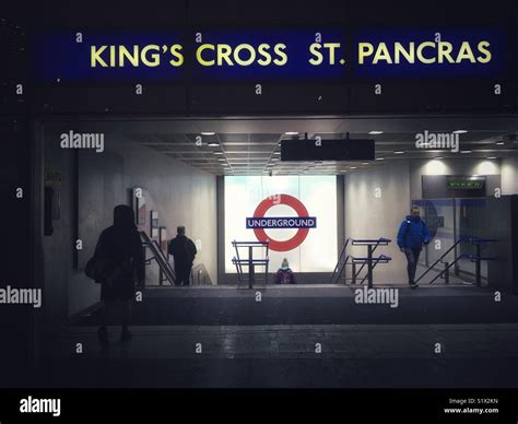 Kings Cross St Pancras Underground Station In London England Stock