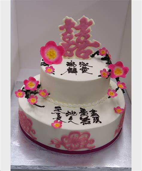 Cool the cupcakes in tins for 15 minutes. Chinese Style / Oriental Design Wedding Cake With 3D Cherry Blossom - CakeCentral.com