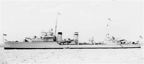 Hms Grenville I H 03 Of The Royal Navy British Destroyer Of The G