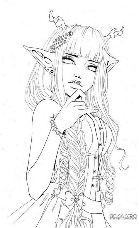 Select from 35919 printable coloring pages of cartoons, animals, nature, bible and many more. ELFA DESENHO ANIME em 2020 | Desenhos para pintar adultos ...