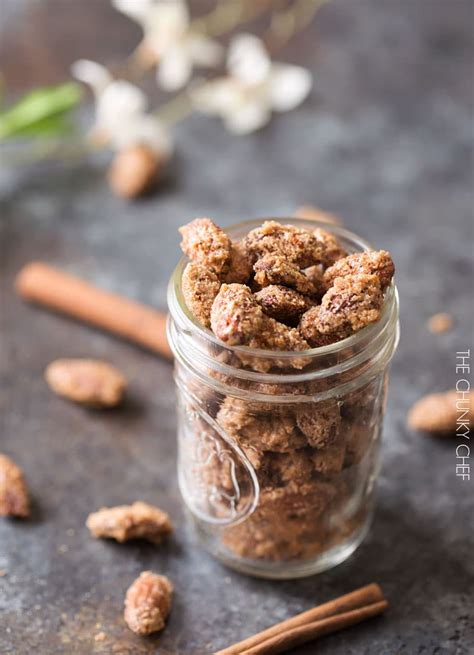 Vanilla Cinnamon Candied Almonds The Chunky Chef