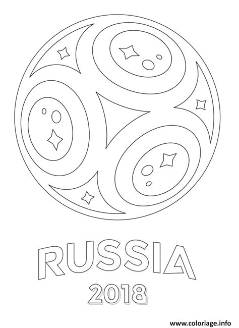 Coloriage Coupe Du Monde 2018 Russie Fifa