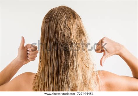 Womans Wet Blonde Hair After Shower Stock Photo Shutterstock
