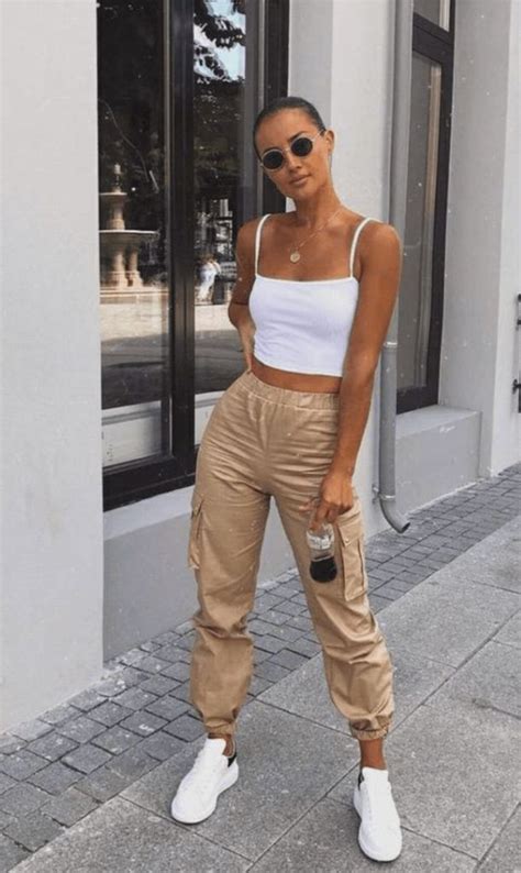 Seriously Stylish Cargo Pants Outfit Ideas For Women La Belle Society Casual Outfits