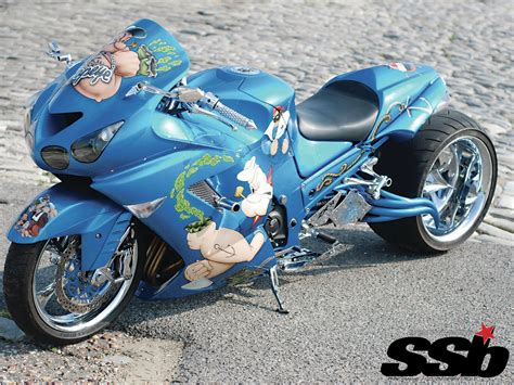 A custom kawasaki w650 from paris, built by max power—and a cover star of the french magazine cafe racer. "Popeye The Sailer Man" Kawasaki ZX-14 | Custom sport ...