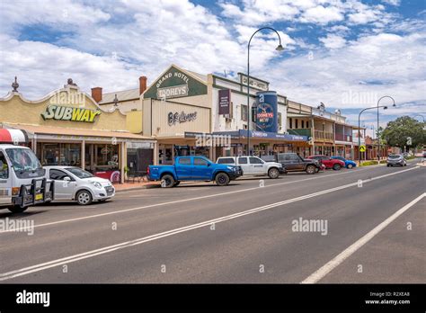 Cobar Nsw Australia Main Street In Town Stock Photo Alamy