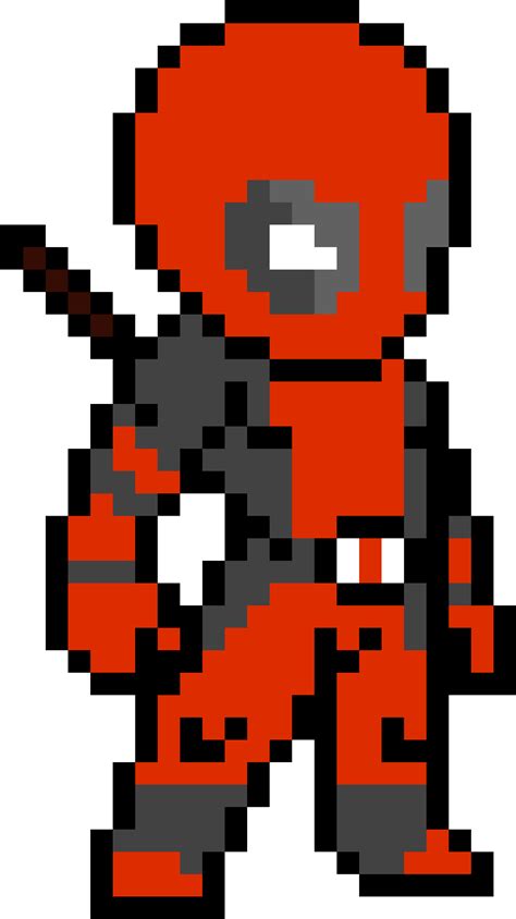Pixel art transparent background pixel art minecraft pickaxe. Deadpool - Pixel Art Deadpool Clipart - Full Size Clipart ...
