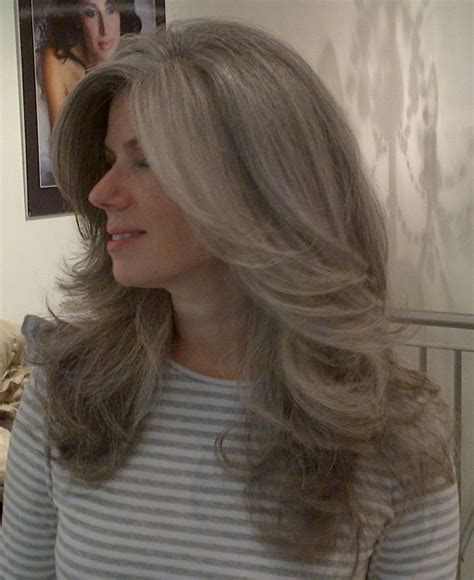Natural Gray Hair Long Gray Hair Pelo Natural Grey Hair Dont Care