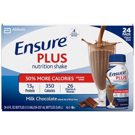 Product Of Ensure Plus Chocolate Shake 24 Pk 8 Fl Oz Vitamins