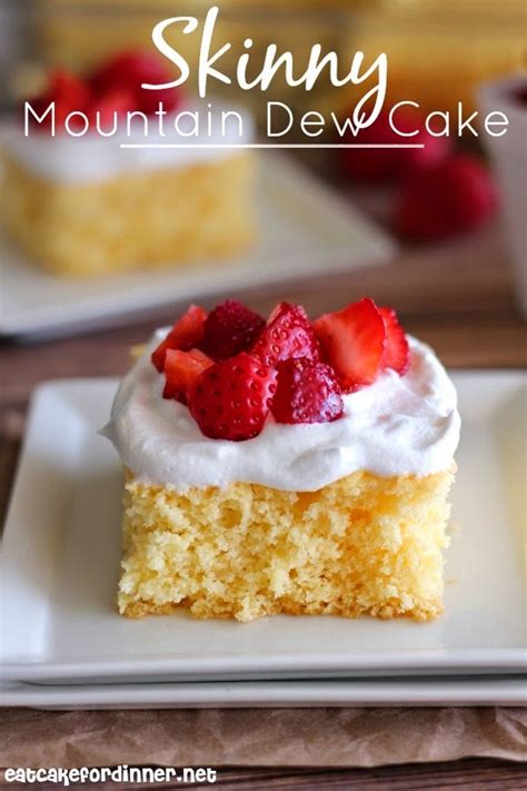 1 box yellow cake mix, 1 lg. Eat Cake For Dinner: Skinny Mountain Dew Cake with Whipped ...