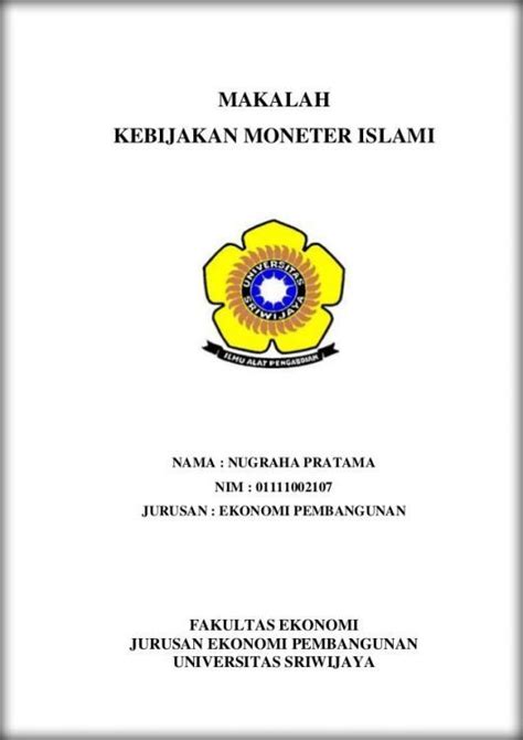 10+ Contoh Cover Makalah Kuliah, SMA & SMP, Kelompok [LENGKAP]
