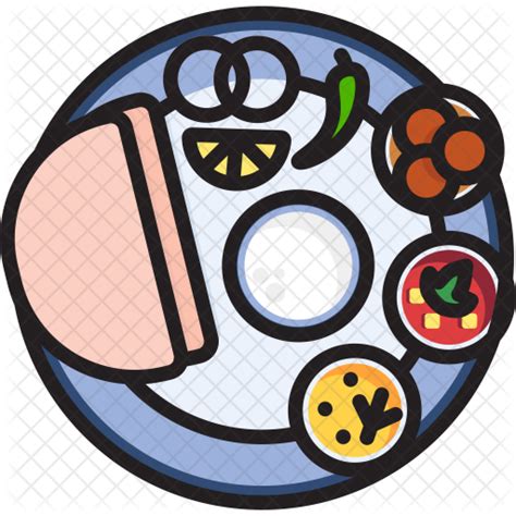 Free Meal Colored Outline Icon Available In SVG PNG EPS AI Icon