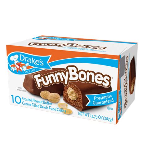 Drakes Funny Bones Snack Cakes 1303 Oz 10 Ct Other Snack Cakes