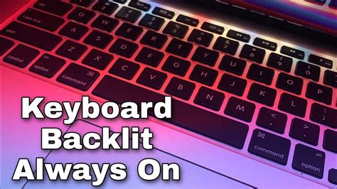 How To Set Your Backlit Keyboard To Always On Pclaptop Youtube