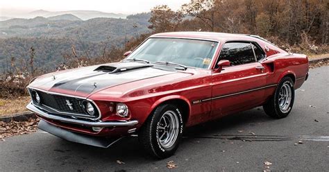 Candy Apple Red 1969 Ford Mustang Mach 1 Fastback Ford Daily Trucks