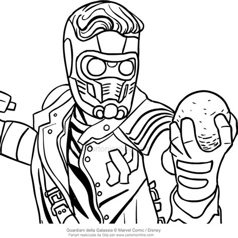 Photo gallery for guardians of the galaxy coloring pages. Drawing Star Lord (the face) (Guardians of the Galaxy ...