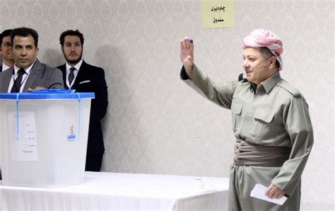 In Photos President Barzani Votes In Historic Independence Referendum