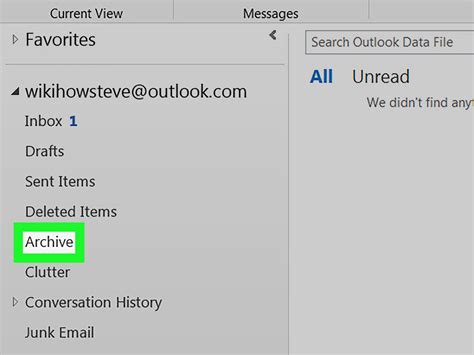As there is a no separate folder for the archive mail one might get irritated to find the message which you want to retrieve. 4 Ways to Access Archived Emails in Outlook - wikiHow
