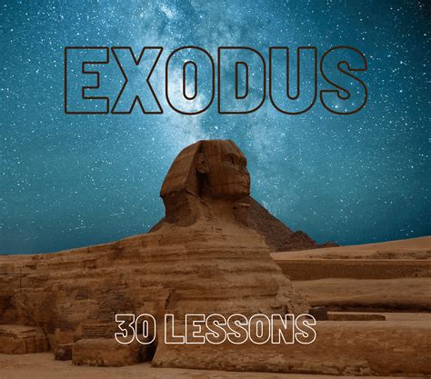 Exodus Bible Study Guide 30 Online Lessons With Questions