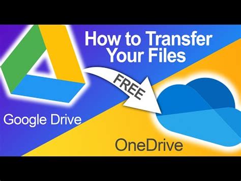 GOOGLE DRIVE TO ONEDRIVE TRANSFER HOW TO TRANSFER YOUR FILES AND FOLDERS FOR FREE YouTube