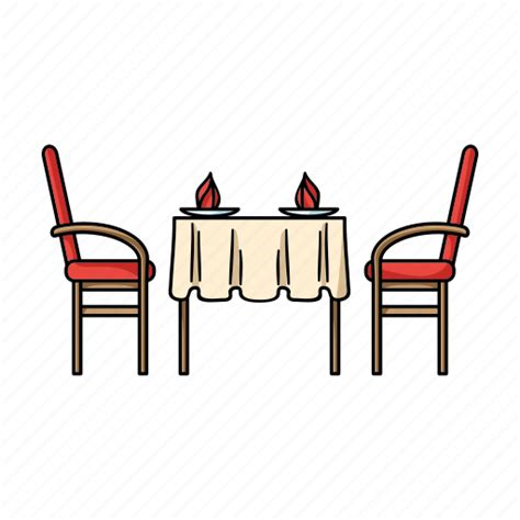 Cafe, chairs, furniture, interior, restaurant, table, table setting icon png image