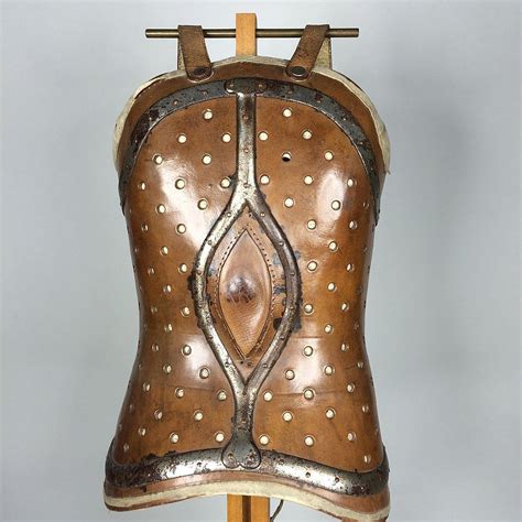 19th Very Rare French Child Leather Medical Scoliosis Corset Brace