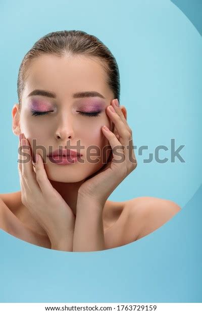 Portrait Beautiful Naked Woman Closed Eyes Stock Photo Shutterstock