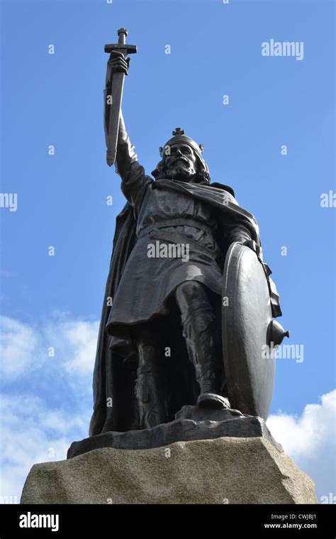 King Alfred Statue Broadway Winchester Hampshire England United
