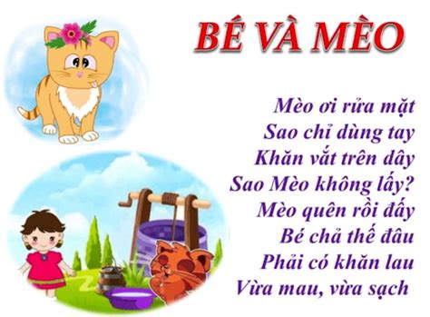 Bé và mèo Bài thơ Bé và mèo Nguyễn Bá Đan Đan