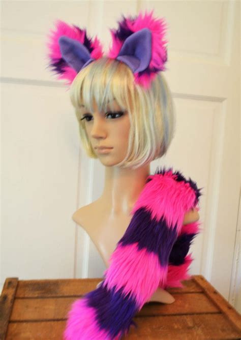 Of course they're good for kids too! Cheshire Cat Ear Tail Clip On Combo in Faux Fur Pink and by Morphe | Pink, Halloween costumes ...