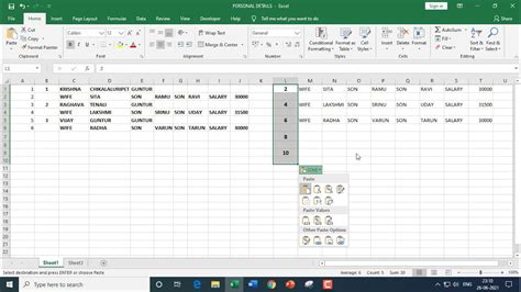 Convert Multiple Rows To Single Row In Excel Youtube