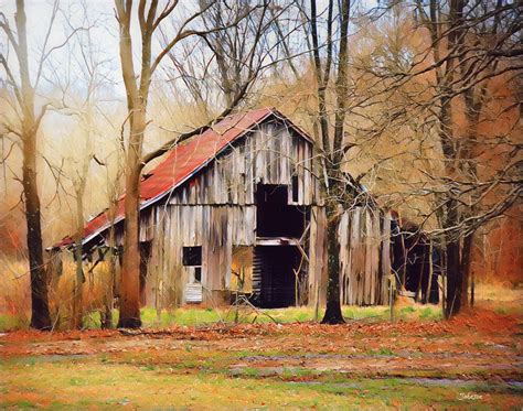 Pin By Beth Portlock On Buildings Wlandscapes Barn Painting Barn
