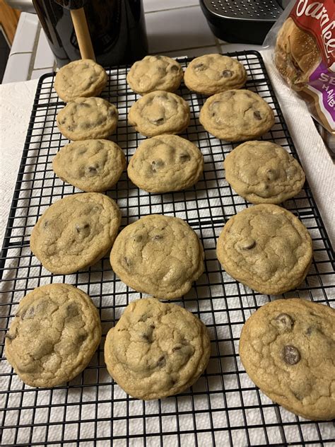 I Made Chocolate Chip Cookies Last Night To Ease Into The First Day Of