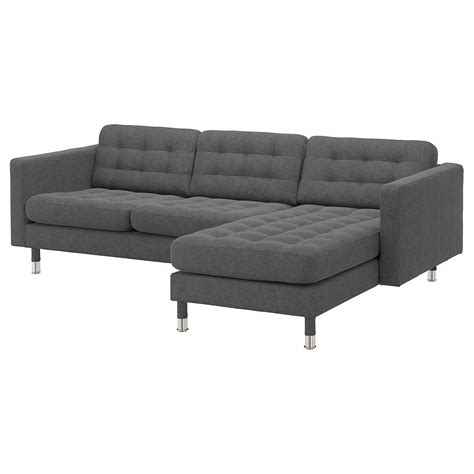Morabo Sofa With Chaise Gunnared Dark Graymetal Ikea