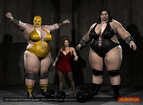 Towers Of Power Giantess Female Wrestling Tag Team By Theamazonclub On DeviantArt