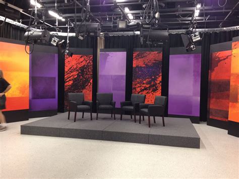 Communications Complex Constructs New Talk Show Set Bryant Archway