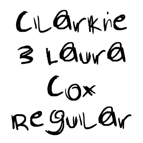 Clarkie 3 Laura Cox Regular Creazilla