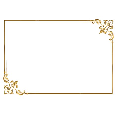 Gold Border 3d Images Border 3d Gold Line Boundary Border Gold Line