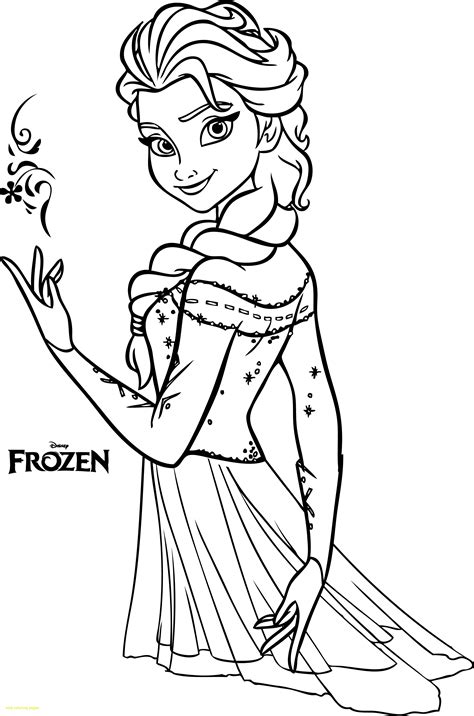Disney Princess Coloring Pages Frozen Elsa at GetDrawings | Free download