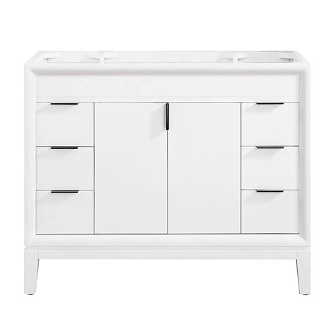 Get 5% in rewards with club o! Avanity Emma 42 inch Vanity Only in White | The Home Depot ...