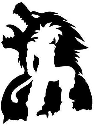Silueta de goku ssj4 Arte de silhueta Silhueta de dragão Arte