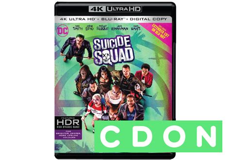 Suicide Squad 4k Ultra Hd Blu Ray 3 Disc Cdon